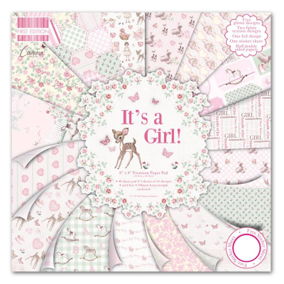 First Edition 8"x8" Pad - It's a Girl (FEPAD079)